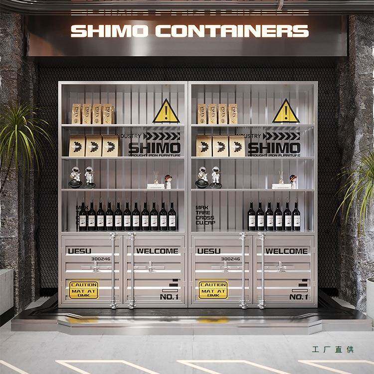 铁艺酒架酒柜BEY展示陈吧列柜餐厅饭架店物置架酒创意商用红酒展
