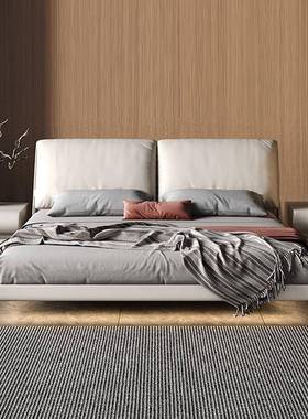 格意飞象悬浮C094-yz床意式极简主卧床实木现代简齐边床小羽绒华