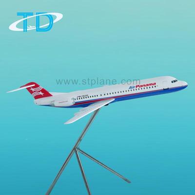 巴拿马航空Fokker100福克10脂0100cm大型树真飞FIW机仿模型