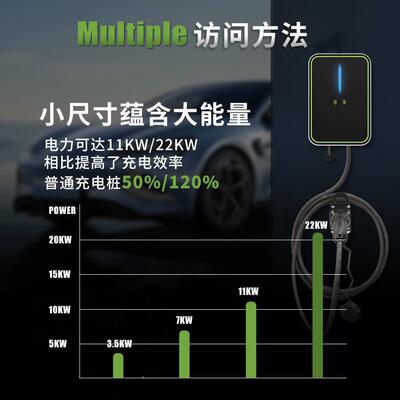 智能EFJ壁挂式P新能源电动汽车国标P充电桩家庭单相7220VKW刷卡A