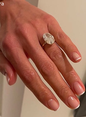 Sellora简约白色法式海莉穿戴甲手工短款美甲绝美高级短甲指甲