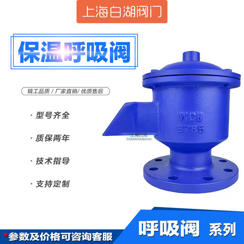 白湖牌JAV系列夹套保温呼吸阀 铸钢/不锈钢油罐管道法兰呼吸阀