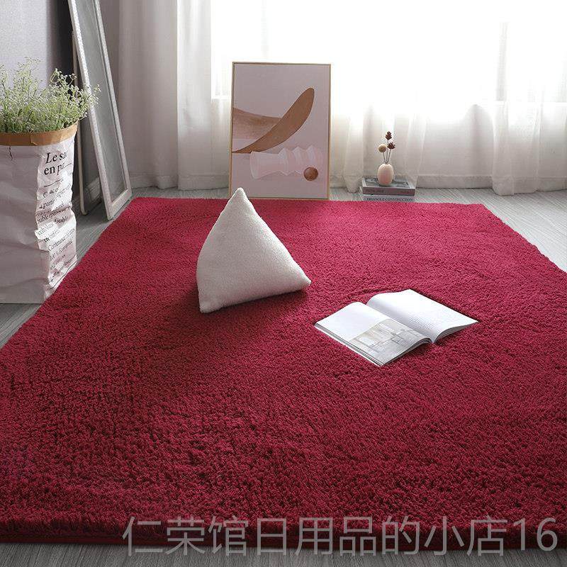 正品厚毛绒白色拍照加地毯网直播间摄影背景毯地客厅红卧室床边满