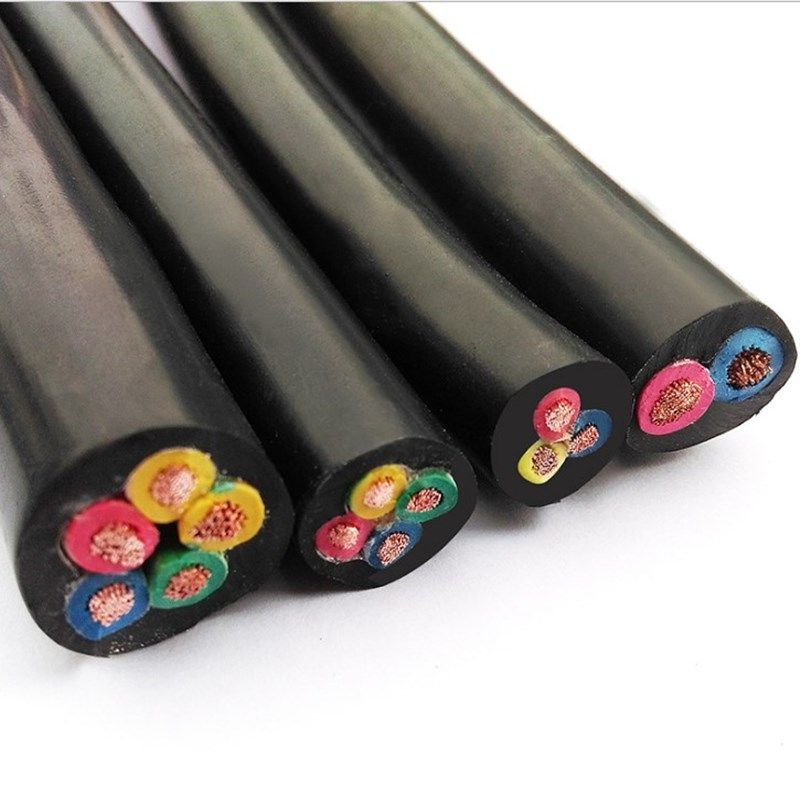 【A级】RVV52.5平方电线 绝缘电线 多芯信号线 黑色5芯2.5平方