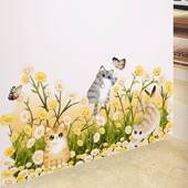 3D立体墙贴纸墙面遮丑补洞墙壁装 饰画墙角踢脚线自粘墙纸贴画卧室