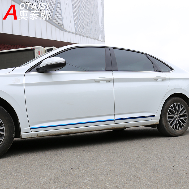适用于19-21款新速腾车身亮条不锈钢门边装饰条车门防刮防撞亮片