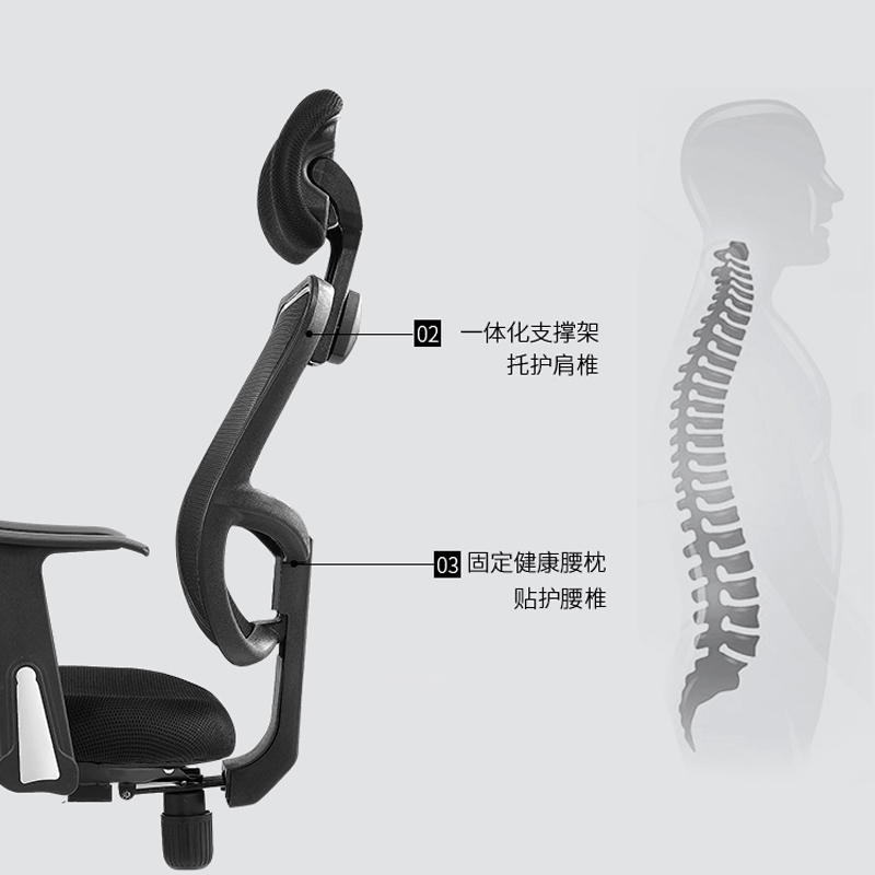 无扶手电脑椅家用办公椅宿舍懒人椅舒适升降椅子靠背学生转椅头靠