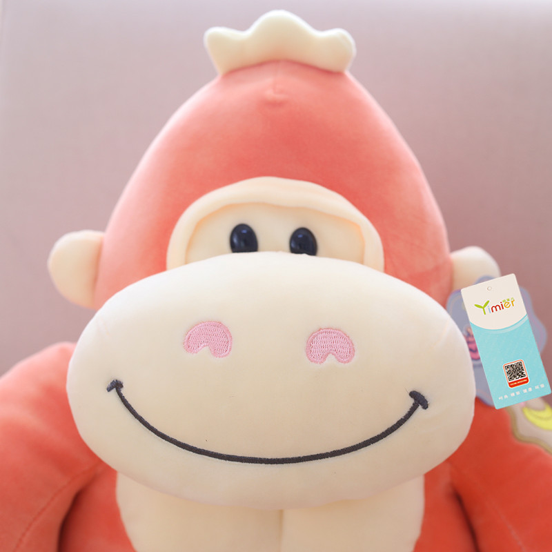 可爱创意大猩猩公仔抱枕黑金刚小猴子毛绒玩偶布娃娃女生儿童