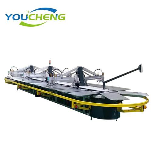 6色24工位椭圆印花机厂家现货椭圆丝网印花机服装短袖印花