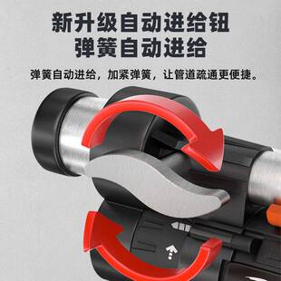 自动进疏通退器kxzⅡ疏二代一钻通管器道下疏通水道厕所厨房电动