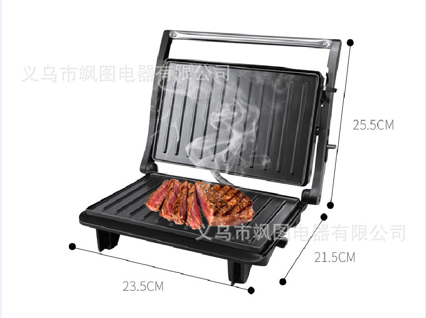 多功能电烧烤炉 家用煎烤牛排机 吐司面包加热机 双面烤牛排机