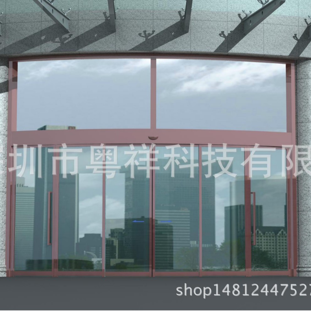 湖北指纹感应玻璃门厂家直供