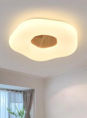 工风厂单色LE顶灯创52261意现代简约原木实木灯具客厅餐厅卧D吸室