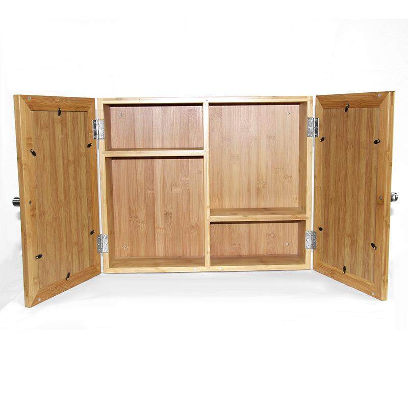 楠竹中式生浴室镜台柜带置物架挂墙式镜柜储卫间-洗漱壁挂物镜面,收纳整理,收纳箱,淘宝优惠券,粉丝福利购,淘宝优惠卷