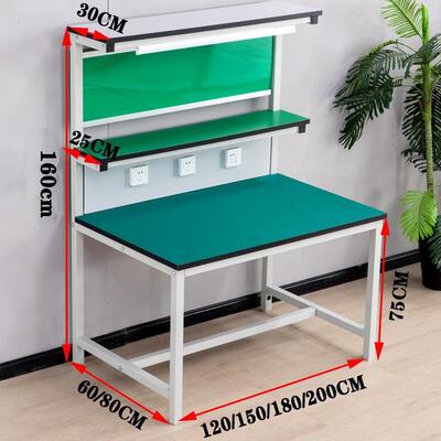 防电静工作台带电子电脑手维修机灯台工厂车间质INK检检验焊接平