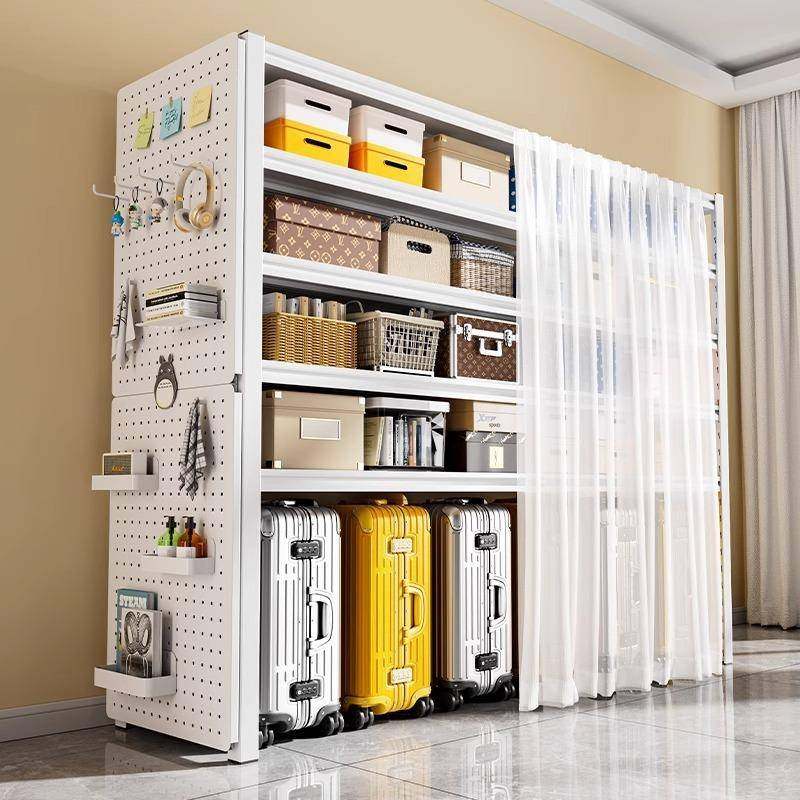 家用架货置物架多层落地阳台收纳洞洞书架一体靠墙板RYJJ-303架储,收纳整理,书桌收纳置物架,淘宝优惠券,粉丝福利购,淘宝优惠卷