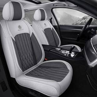 全包围座套麻布车垫汽坐车季垫四通用座椅套座垫TJP座垫后排椅透