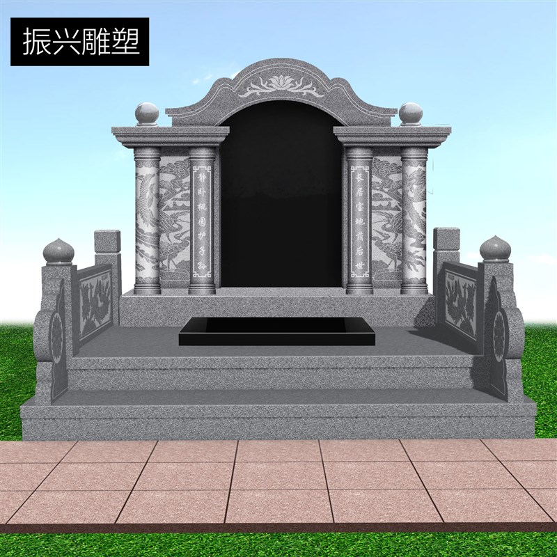 墓碑定制农村土葬大理石双人刻字花岗岩豪华型高档石碑组合公墓碑