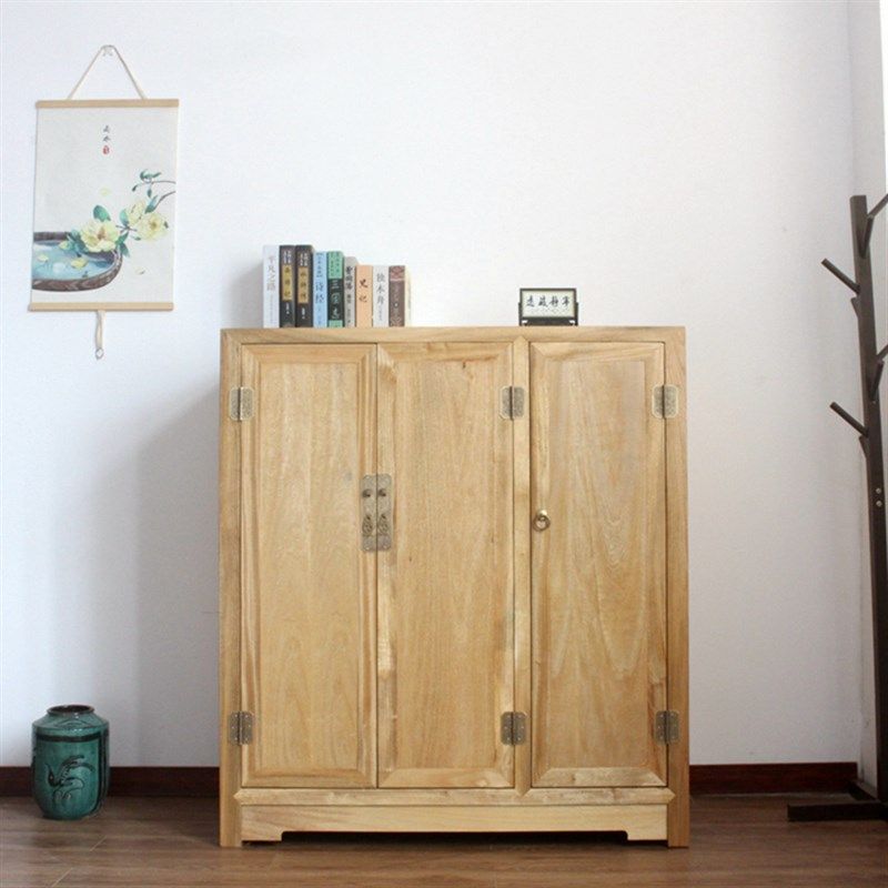 现代中式香樟实木质矮衣柜儿童三门低橱柜子小户型多用途收纳储物,住宅家具,独立衣柜,淘宝优惠券,粉丝福利购,淘宝优惠卷