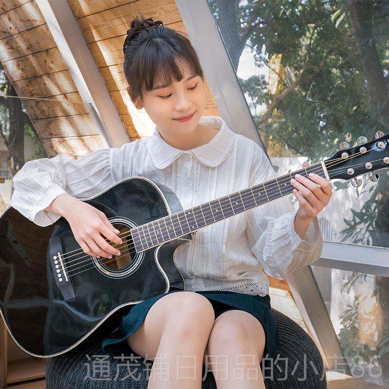 正品40单男板初学者民吉他女学寸生生入门网红41练习新手木谣吉它