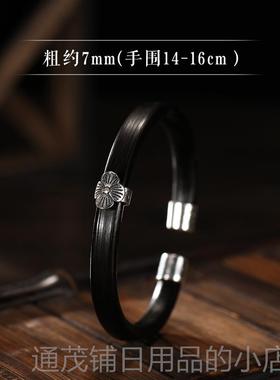 正品炼花[木竹]S925纯银野生无节藤鸡樱血藤女用手天然钻石玩具男