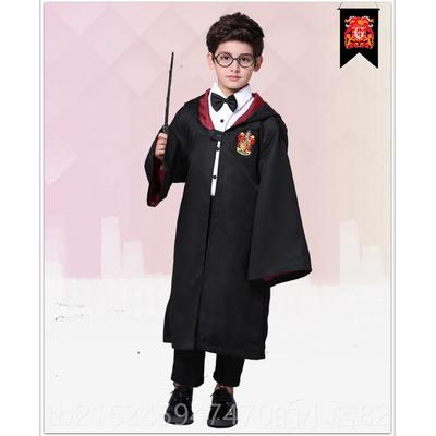 高档万圣节儿童服装魔法师特装扮c服装哈利波os表 长袍披风巫师演
