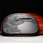 高档非原名师老东坑砚台 紫气来 精品石歙砚高档文房礼品书遗法绘