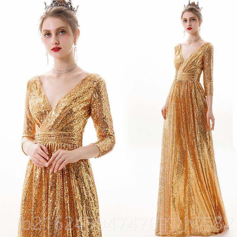 高档晚礼服女王2025款宴新会主人女气场晚装显瘦持气质高贵优雅演,女装/女士精品,礼服/晚装,淘宝优惠券,粉丝福利购,淘宝优惠卷