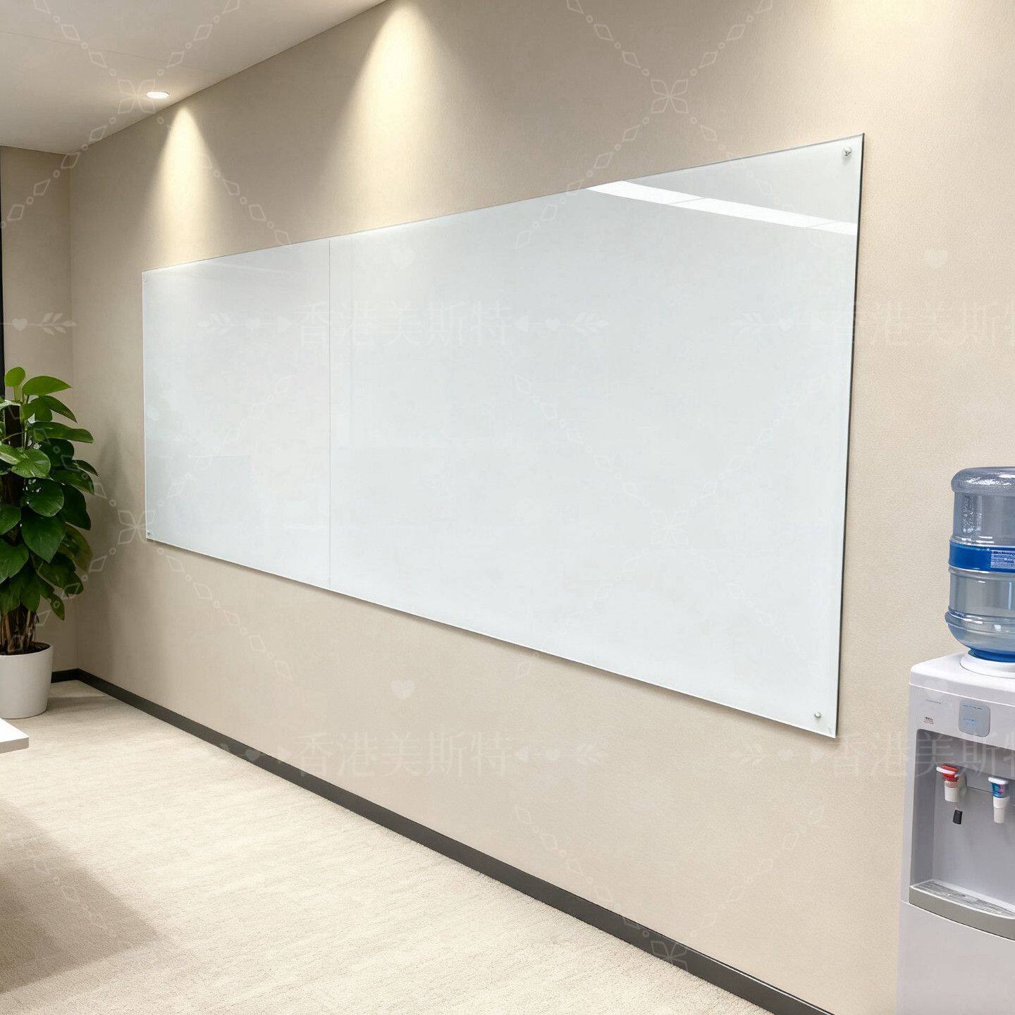 磁性钢化玻璃白板写字板挂式儿童家用教学办公会议培训讲课黑板墙