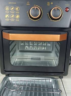 英文跨界2s18L大容量可视空气炸锅多能家用air功frer全y自动1电炸