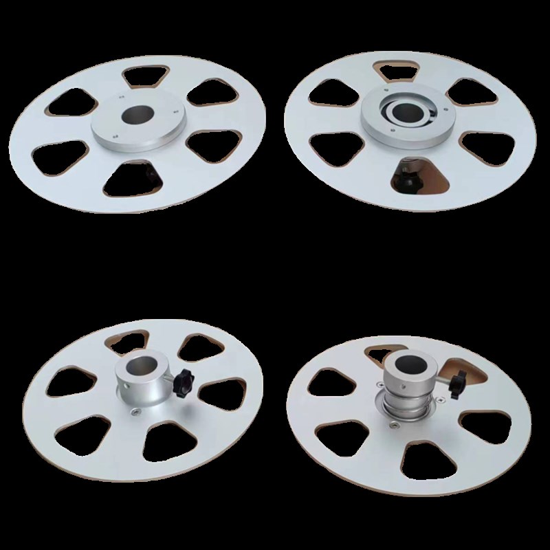 轴孔30铝合金挡料盘标签固定盘卷膜支架载带压盘模切挡板盖膜挡圈