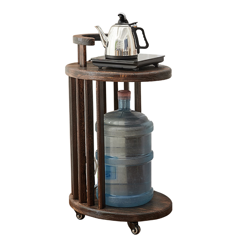 可移动茶水台茶水柜一体小型茶车烧水台简约家用茶水架茶柜架带轮