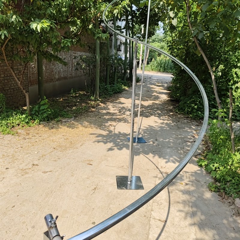 婚庆道具铁艺水晶珠帘婚礼堂舞台空中布置装饰圆环吊顶挂架线帘黑