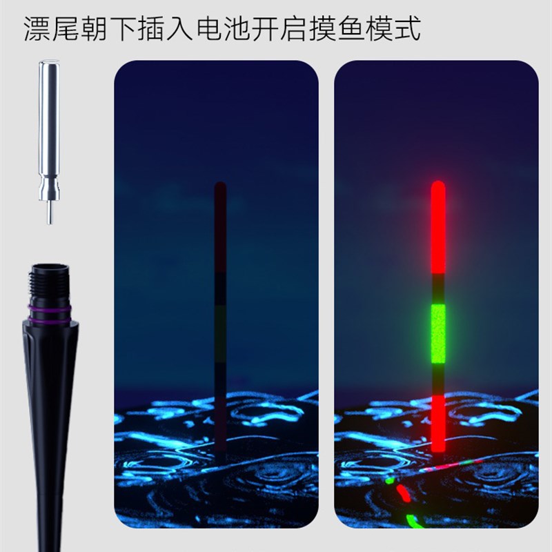 抗走水防风浪大物夜光漂咬钩变色鲢鳙电子浮漂路滑远投超醒目鱼漂