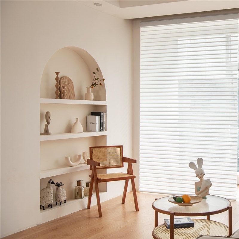 香格里拉帘窗帘卷拉式免打孔柔纱帘百叶窗客厅卫生间卷帘防水防油