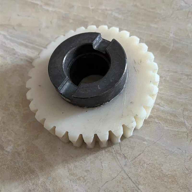 平移门电机推拉门电机配件尼龙涡轮塑料白色开门机转子