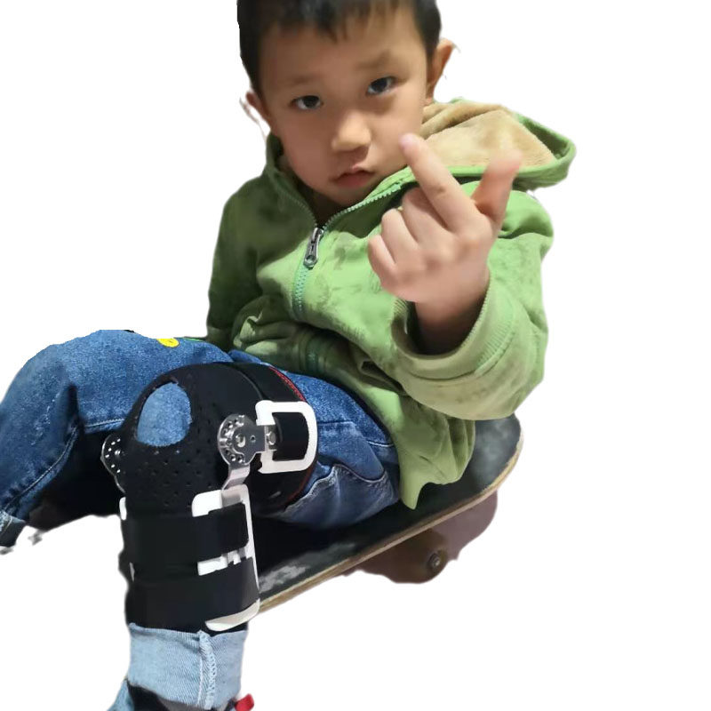 儿童膝过伸矫正器超伸膝反张肌张力高宝宝膝关节韧带松弛纠支架具