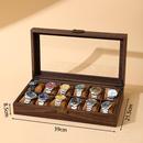 高档手表收纳盒致高精收架首饰一体手表箱双层手表展纳示档盒带盖