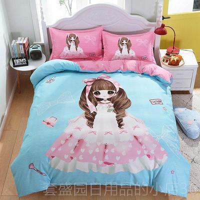 高档四一米二五8八床件套1米5被单冬天2x2.3床单被套上用床品三件