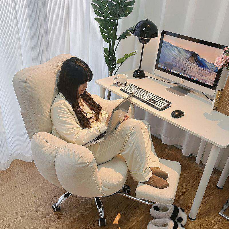懒人舒服DGA久坐电脑沙发脑椅电椅家卧室书桌椅女生靠直播用电背