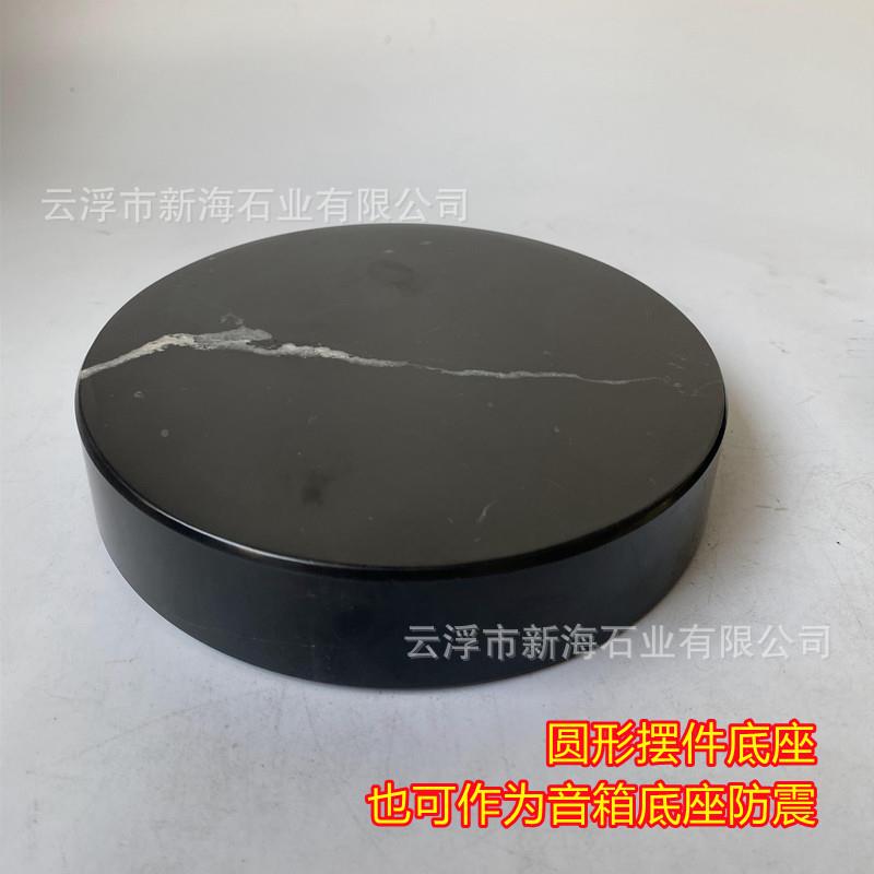 天然大理石黑根台面无品牌/圆形方长形正方形餐台桌茶几白电视柜