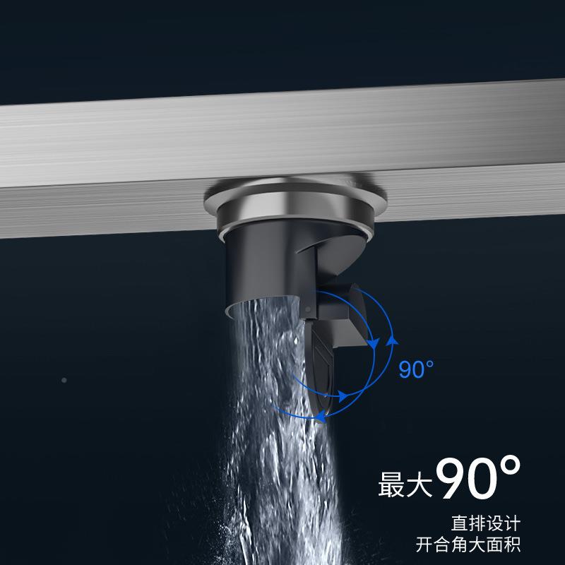 卫生间可YX55镶瓷砖条型藏式地漏不锈臭钢长3隐04防加长地漏隐形