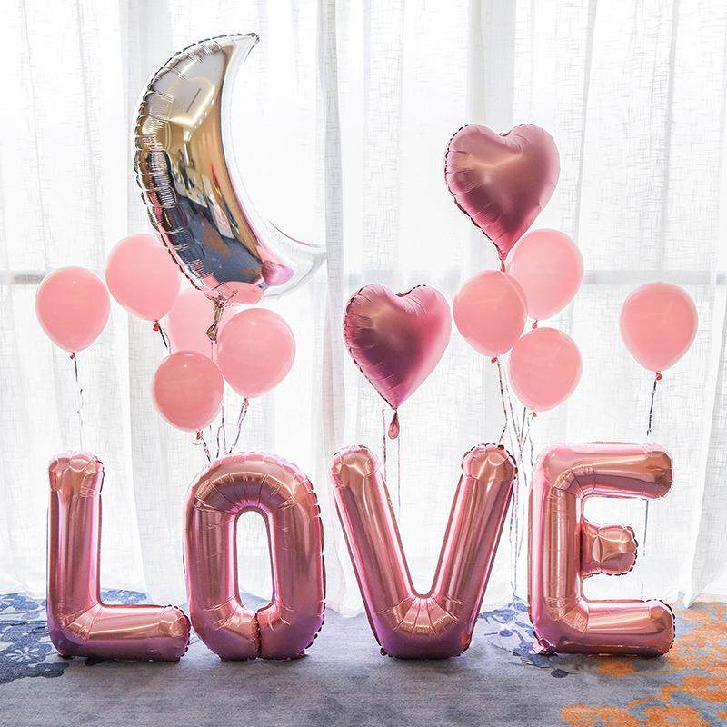 女饰方房布999置套餐le铝膜气o球结婚婚求婚男方卧室窗装约出嫁,节庆用品/礼品,气球,淘宝优惠券,粉丝福利购,淘宝优惠卷