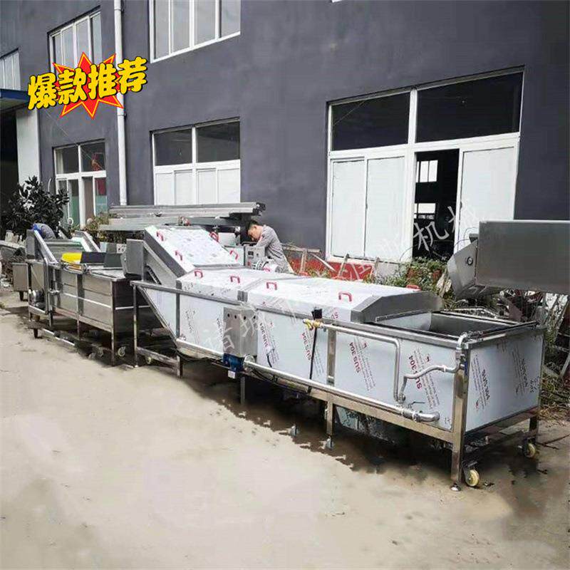 上海青清洗烫漂烫漂脱生产线机鸭爪海参蒸煮TYF机小龙虾蒸皮煮线
