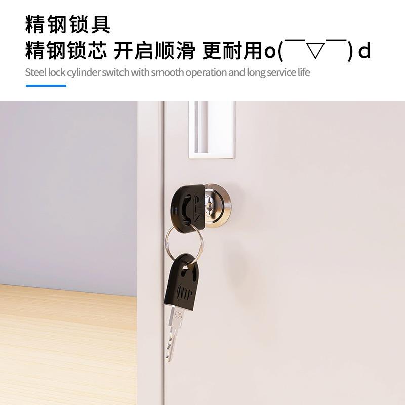 钢制舍单门柜双层储物柜文件学校学生宿铁收纳箱家JKH用办公皮钥