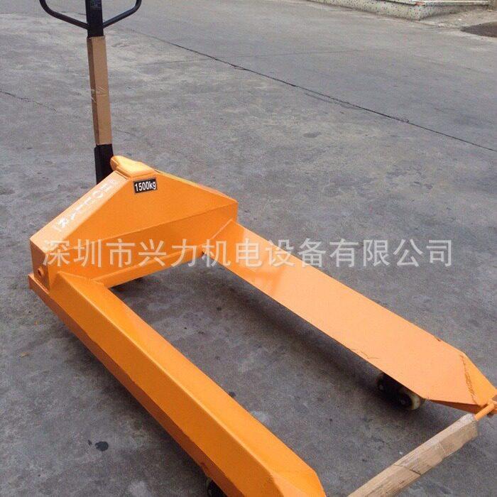 滚车轴车纸筒搬手车1-2.纸筒车5吨纸筒叉车动运纸筒托盘纱辊叉车