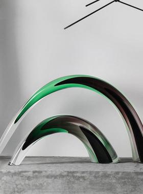 档轻奢抽象水桌面摆饰件现晶象牙摆件代简约艺术高品样板间家居客