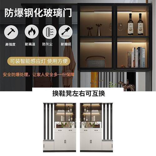 fL533E中式玄关柜屏风隔断客遮厅挡复风古门厅断柜高端简隔约玄关