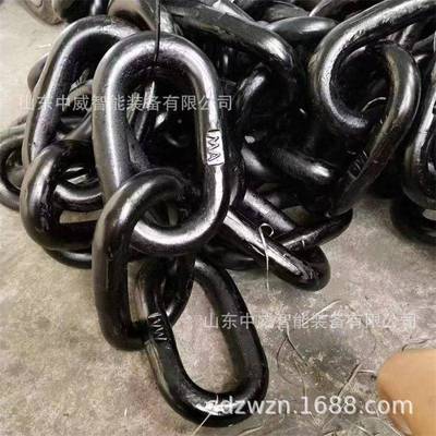 带MA矿用三定环链条固32*140*6式矿车连接环链焊接锻三打矿车三环