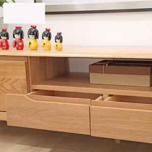 日式 实木电视进柜QDW口小木地柜户型客厅家具现橡代简约组合新品